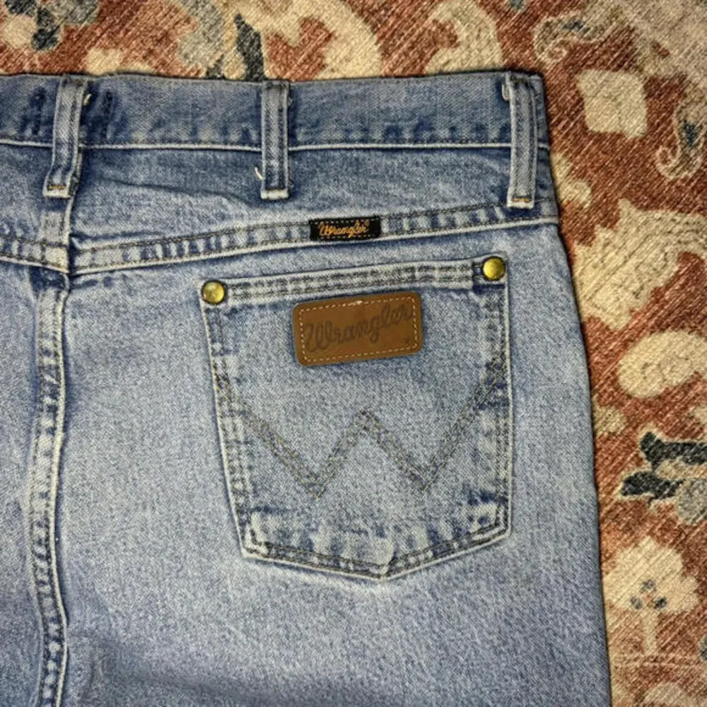Wrangler 36MWZDS Slim Fit Light Wash 100% Cotton Denim Jeans‎ Mens 34x30